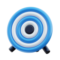 3D Business Strategy Target Objective Icon png