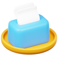 3D Colorful Tissue Box Toy for Kids png