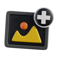 Add New Image Icon In 3D Photography png