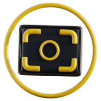 3D Camera Focus Indicator for Photography png