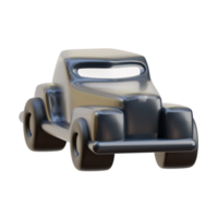 3D Classic British Vintage Car Model png