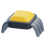3D Electronic Diode Component for Circuit Design png
