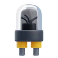 3D Electrical Diode Component for Circuit Design png