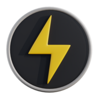3D Instant Flash Button Icon png