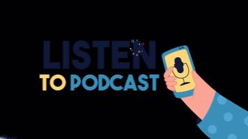 Listen To Podcast And Take Notes On Alpha Channel 2D Animation video