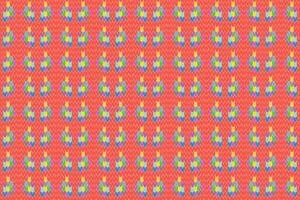 Knitting pattern striped from seamless geometric shape. vector