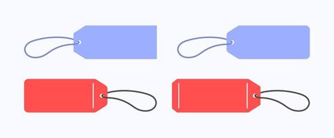 set of different type of tags black Friday sales vector