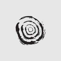a circular design composed of several concentric, wavy lines that create a spiral effect. vector