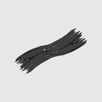 a dark gray brushstroke that appears dynamic and textured. vector