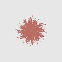a burst-like shape in a warm, muted terracotta color, set against a light gray background. vector