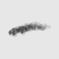 a brushstroke that appears to be a dark, textured arc. vector