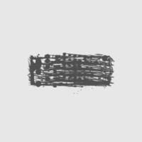 a rectangular brushstroke in a dark gray color, set against a light gray background. vector