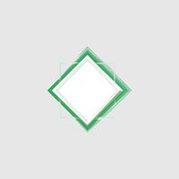 a diamond shape composed of multiple layers of green tones. vector