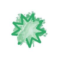 a vibrant, abstract design with a starburst shape in a bold green color. vector