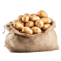 Fresh Potatoes in a Sack png