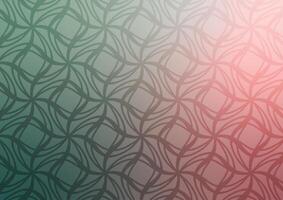 Pattern green soft red line curve art background vector