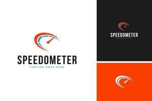 Logo of speedometer template design illustration idea vector
