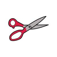 scissors cut tool icon illustration design graphic flat and cartoon style. Scissors icon set. Simple element illustration. Scissors symbol design template. vector
