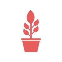 Plant in pot icon. Tree icon in flat color style. Nature environment ecology plant of tree. Bonsai tree. Illustration of a bonsai tree. Design elements of nature illustration vector