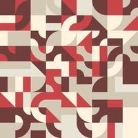 A red and beige background with a geometric pattern vector