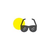 sunglass icon template vector
