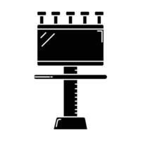 Signboard icon on white background vector