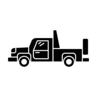 Pickup truck icon on white background vector