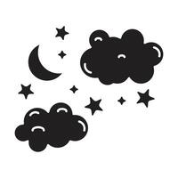 sky icon on white background vector