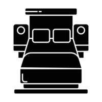 Sofa bed icon on white background vector