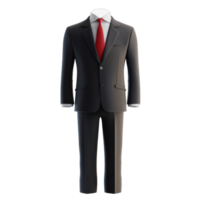 Formal 3D Business Suit Display for Professional Use Transparent Background png