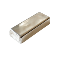 Silver Bar Display for Financial Investment and Wealth Storage Transparent Background png