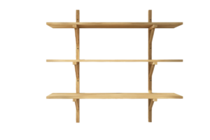 A shelf with three shelves on it png