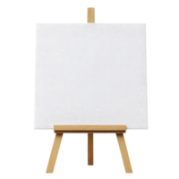 Blank Canvas on Easel for Creative Projects and Art Display Transparent Background png