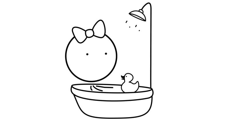 Little Girl Shower Stock Video Footage for Free Download