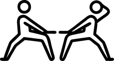 Two people are sitting on a chair and one is holding a ball vector