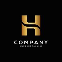 Bold and memorable H logo design for your brand vector