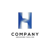 Distinctive H logo design for your business branding vector
