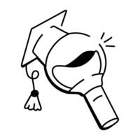 Knowledge icon in drawing style vector