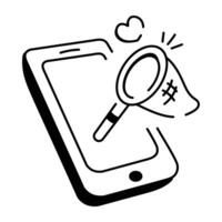 Internet trap icon designed in doodle style vector
