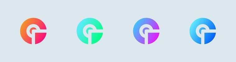 Report solid icon in gradient colors. Statistic signs illustration. vector