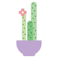 Cactus design element asset background illustration vector