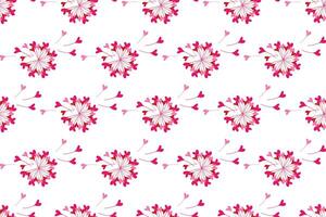 Dandelion flower seamless pattern background template vector