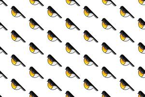 Robbin bird seamless pattern background template vector