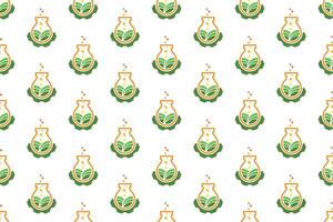 Science seamless pattern background template vector