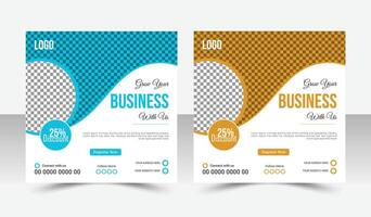 Ready to Use Social Media Post Designs to Scale Your Agencys Presence vector