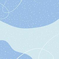 Abstract blue background with falling snow. Festive New Year background. illustration vector