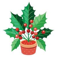 Christmas Charm Set flower vector