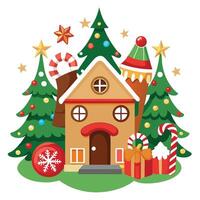 Festive Holiday Icons vector