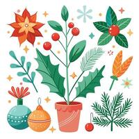 Seasonal Joy Set vector
