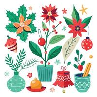 Classic Christmas Icons vector